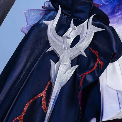 Honkai Star Rail Hysilens Cosplay Costume Wig Dress Headwear Amphoreus Festival Halloween Party for Women Girls Cos Props iCoser