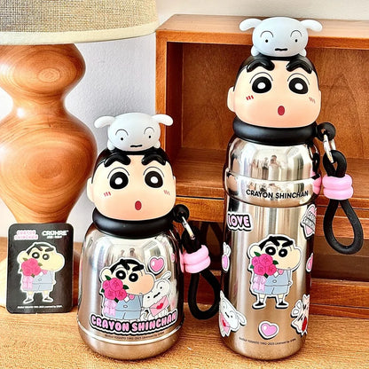 Original Crayon Xiaoxin Insulated Cup Blind Box Cute Large Capacity Portable Water Cup Christmas Surprise Girl Gift Mystery Box