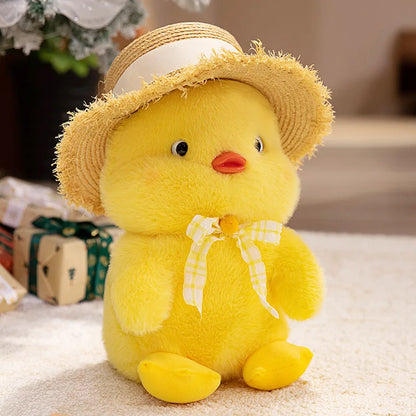 Cartoon Farm Animal Cute Duck Plush Toy Kawaii Plushies Yellow White Baby Duck Soft Doll Birthday Gift For Girl Boy