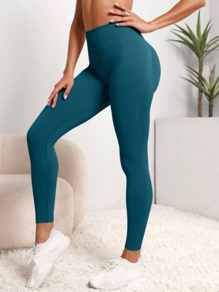 Women Seamless High Waist Gym Leggings Yoga Stretchy Fitness Sports Activewear Pants