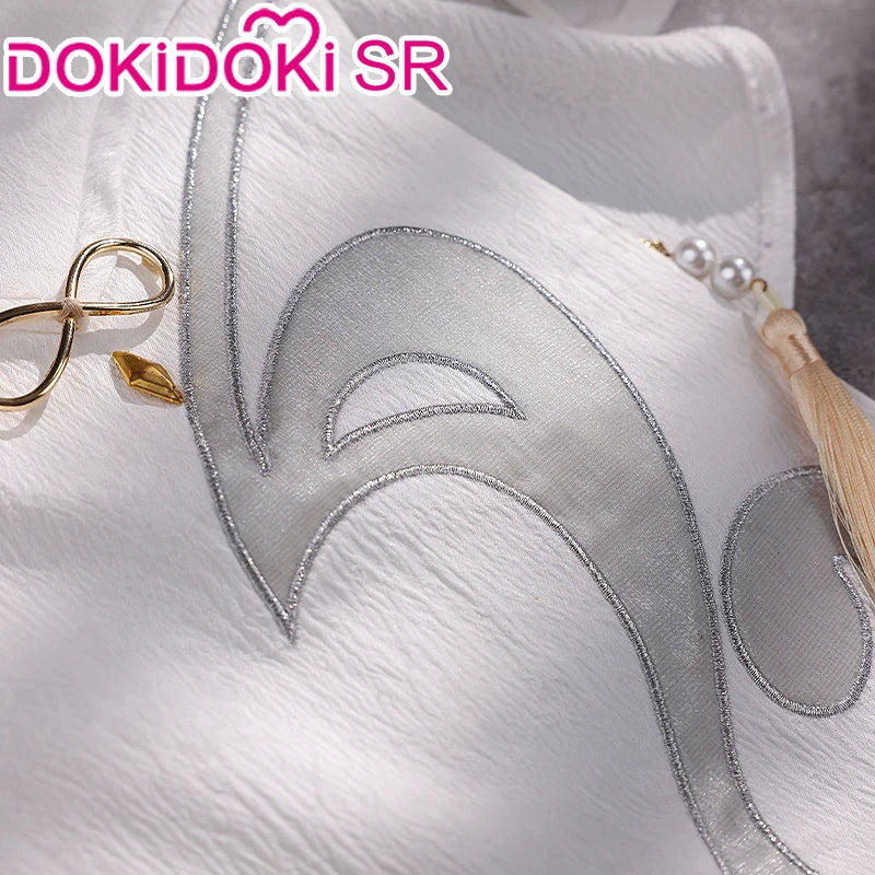 Ganyu Cosplay Costume Game Genshin Impact DokiDoki-SR Genshin Imapact x Hey Tea Ganyu Cheongsam Women Ganyu Doujin