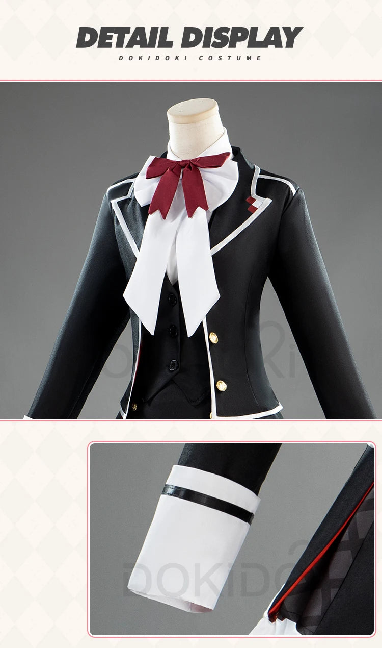 Yui Komori Cosplay Costume Anime Diabolik Lovers Cosplay 【XS-3XL】DokiDoki-N Women Black Cute Uniform Costume Komori Yui Cosplay