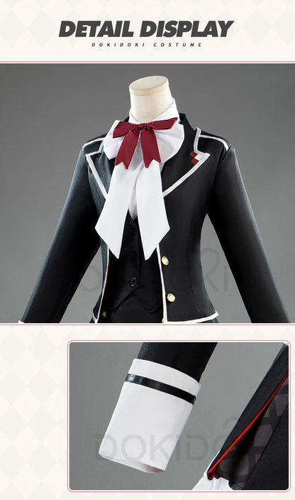 Yui Komori Cosplay Costume Anime Diabolik Lovers Cosplay 【XS-3XL】DokiDoki-N Women Black Cute Uniform Costume Komori Yui Cosplay