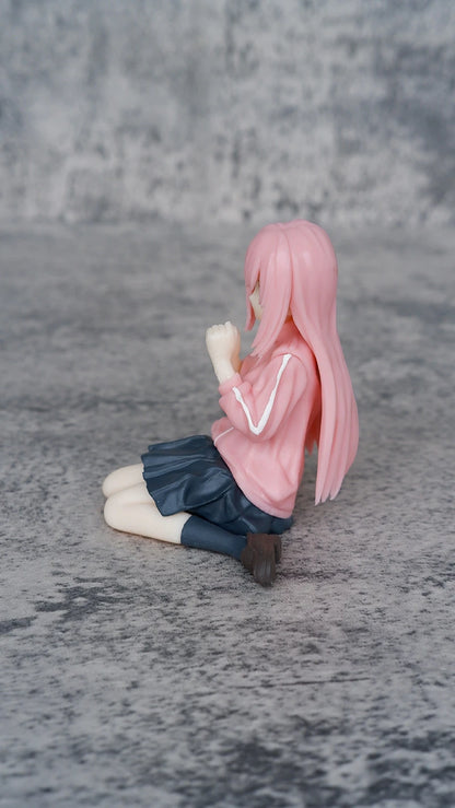 8cm Bocchi the Rock Hitori Gotoh Anime Figure Kawaii Sitting Melancholy Girl Action Figures PVC Adult Collection Model Doll Toys