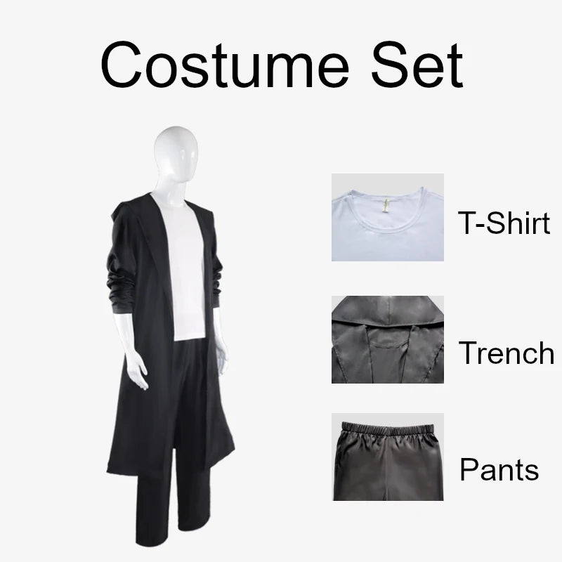 Solo Leveling Sung Jin Woo Cosplay Costume Set Polyester