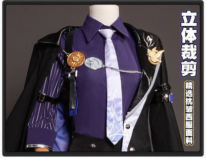 Zenless Zone Zero Hugo Cosplay Costume Wig Mask Hat Mockingbird New Eridu Hugo Vlad Ravenlock Halloween Party for Women Men Prop