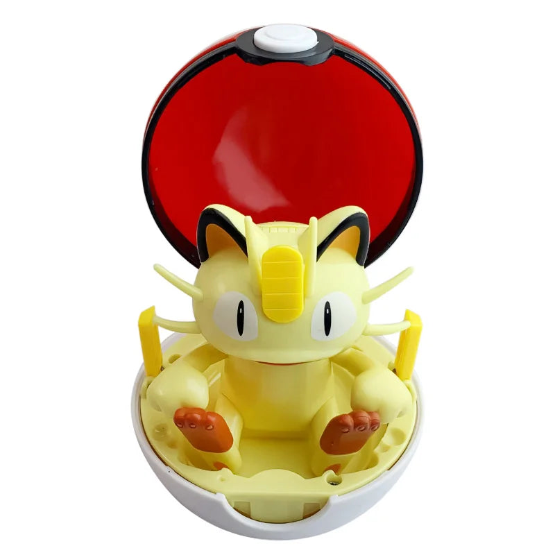 Original Pokemon Figure Pikachu Piplup Cubone Mimikyu Jigglypuff Cute Anime Ornament Pokeball Deforme Figurine Children Toy Gift