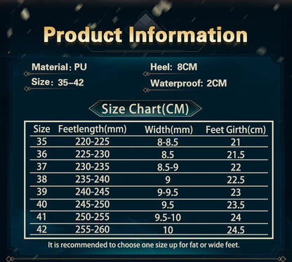 UWOWOW Ahri Shoes Game League of Legends/LOL: Risen Legend Ahri Cosplay Shoes Size 35-42 High Tube