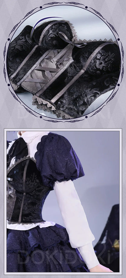 IN STOCK Takanashi Rikka Cosplay Costume Anime Love, Chunibyo & Other Delusions DokiDoki-SR Rikka Lolita Dress Gothic Costume