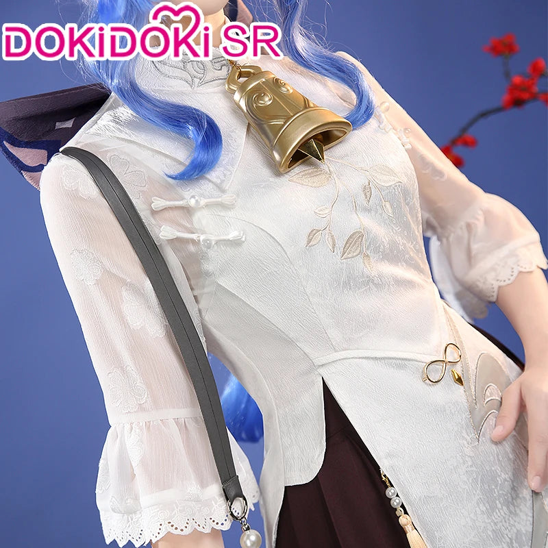 Ganyu Cosplay Costume Game Genshin Impact DokiDoki-SR Genshin Imapact x Hey Tea Ganyu Cheongsam Women Ganyu Doujin