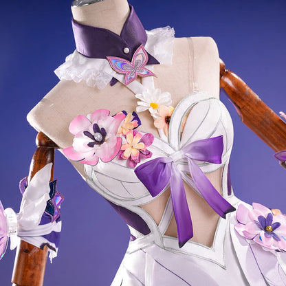 Honkai Star Rail Castorice Cosplay Costume Wig Dress Headwear Luminous Props Halloween Party for Women Girls Carnival Cos iCoser