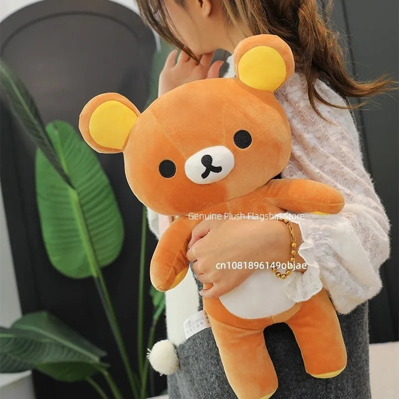 35/45/75cm Big Size Rilakkuma Kawaii Anime Plush Stuffed Doll Room Decorated Plushies Pajamas Bear Pillow Ornaments Holiday Gift