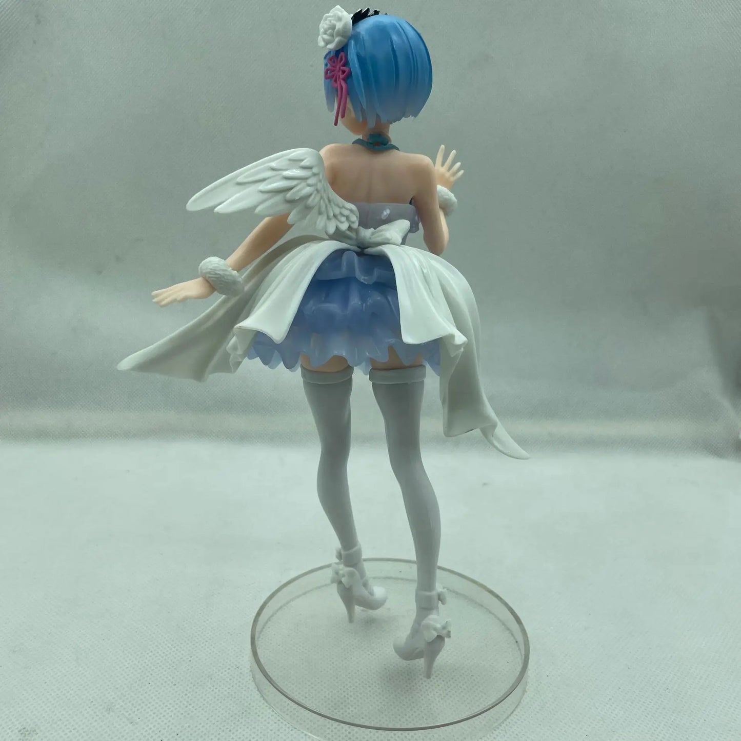 23cm Re:Zero Rem Angel Version Cute Bishoujo PVC Figure Wings Special Effects Anime Statue Desktop Decor Fan Collectible Gift