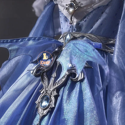 Love and Deepspace MC Cosplay Costume Deepsea Waves Dress Heroines Uniform Carnival Outfit Headwear Halloween Party Women Girls