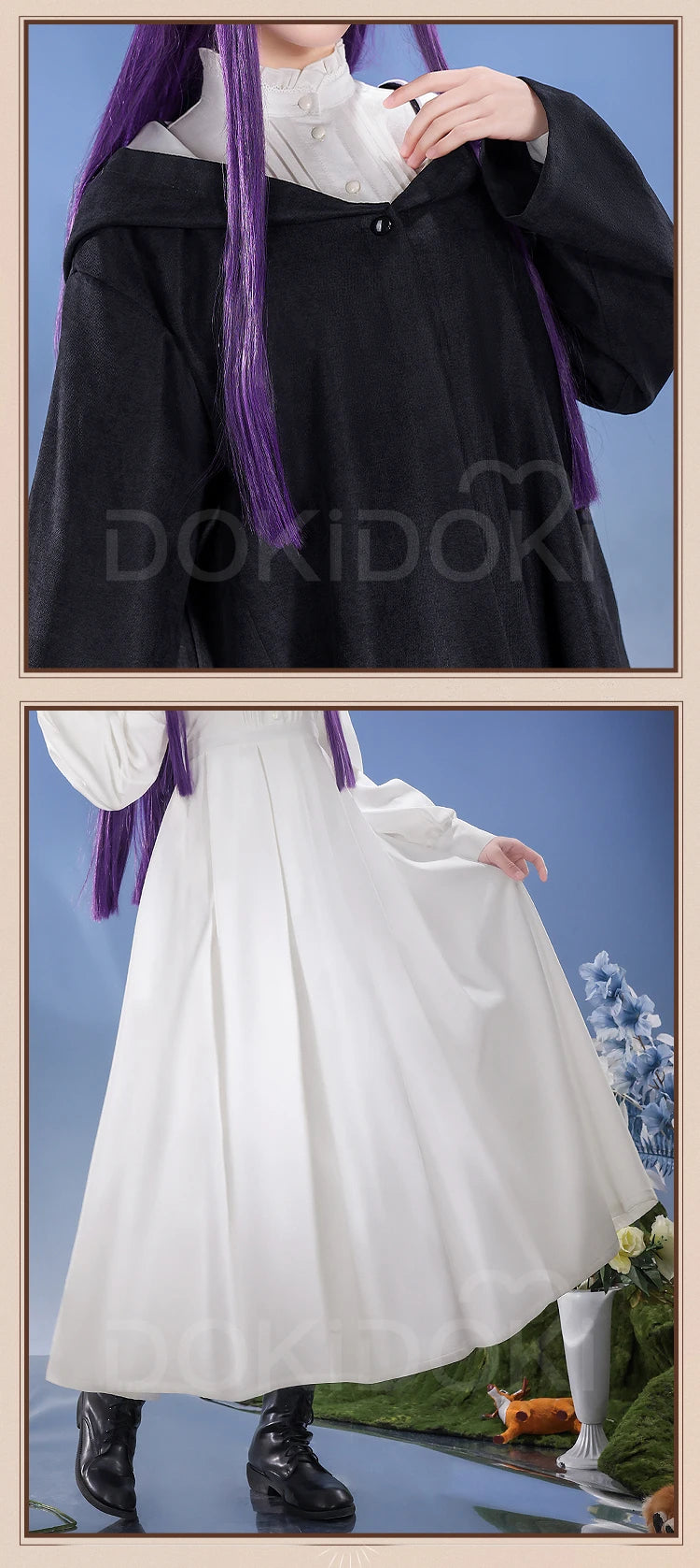IN STOCK Fern Cosplay Costume Anime Frieren: Beyond Journey's End Cosplay DokiDoki-SR Women Costume Fern Cosplay Christmas