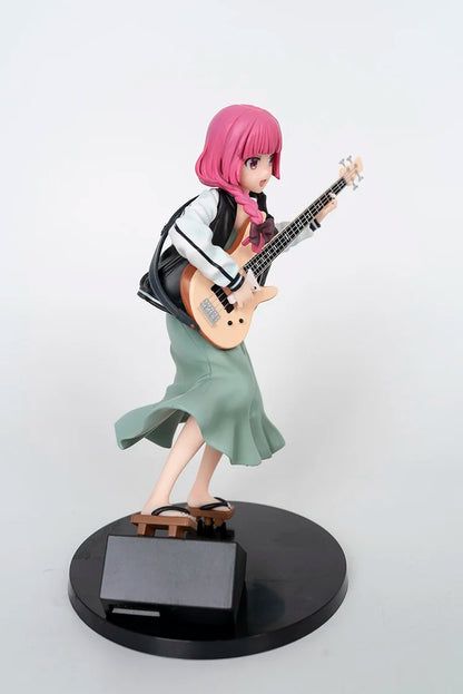 In Stock Kikuri Hiroi Anime Figure BOCCHI THE ROCK! Bassist Kikuri Hiroi Figure 3 Faces PVC Statue Collection Model OrnamentGift