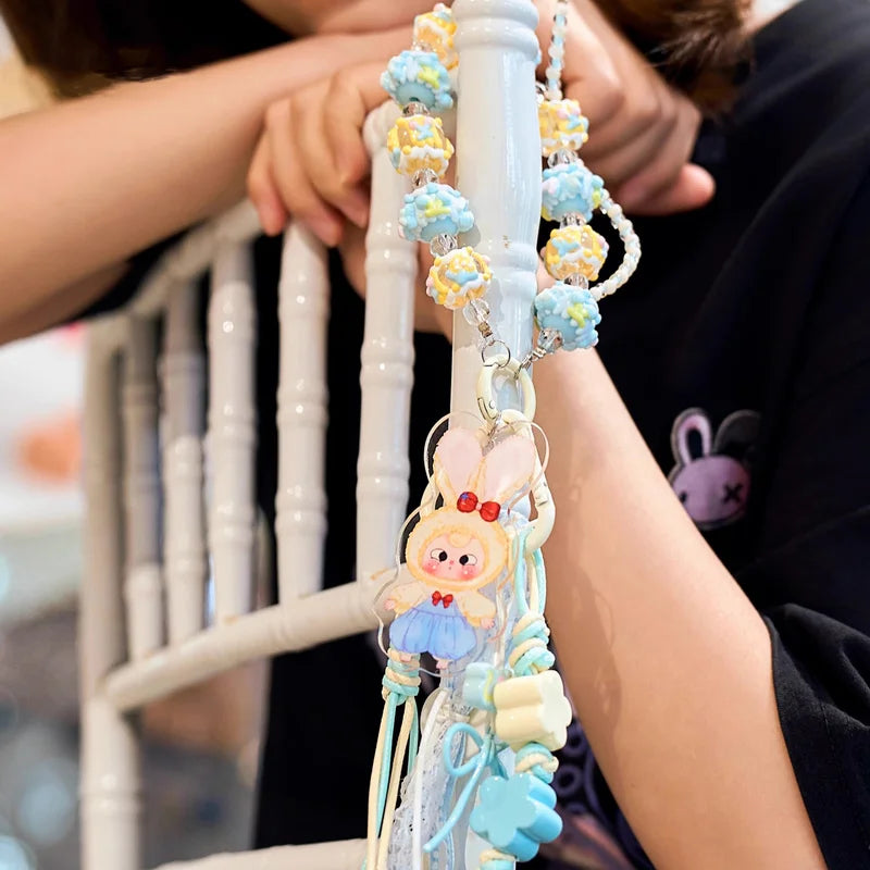 Baby Three Love Chain Time Series Blind Bag Phone Pendant Bracelet  and Exquisite Pendant for Girls' Daily Travel Accessories