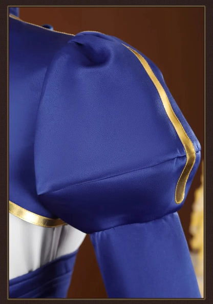 iCoser Honkai Star Rail Fate Saber Cosplay Costume Wig Dress Uniform Headwear Carnival Halloween Party Women Girls Props Gifts