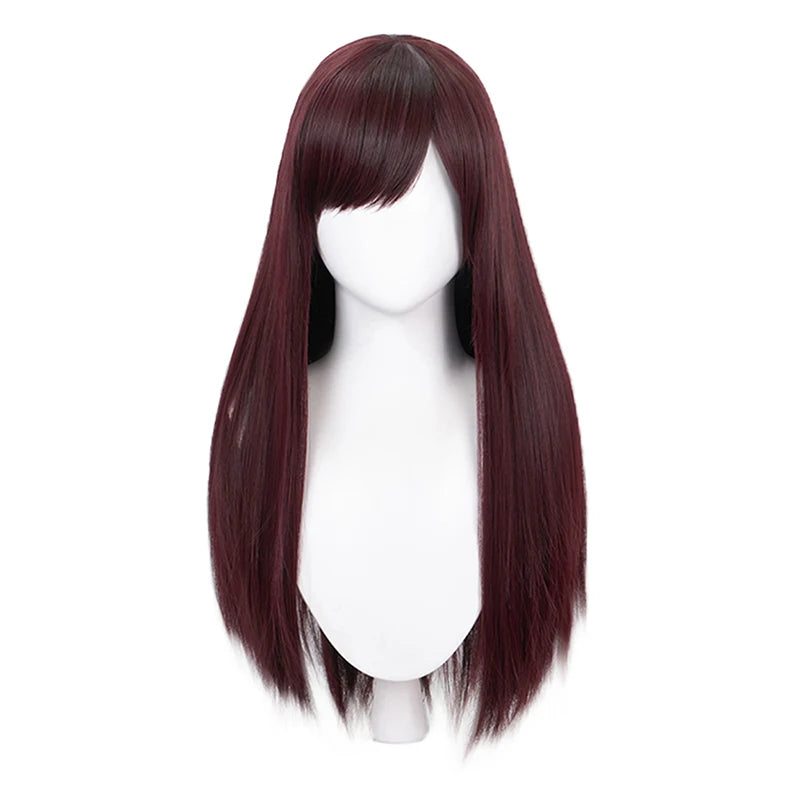 IN STOCK D.Vaa Wig Cosplay Game DokiDoki Cosplay D.Vaa Brown Long Wig Women Hair Heat Resistant Synthetic