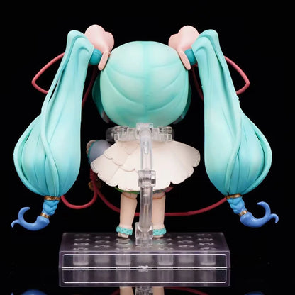 10cm/3.94in #1939 Hatsune Miku Anime Figure 15th Anniversary Strawberry Miku Action Figure #1940 Miku Collection Model Doll Toys
