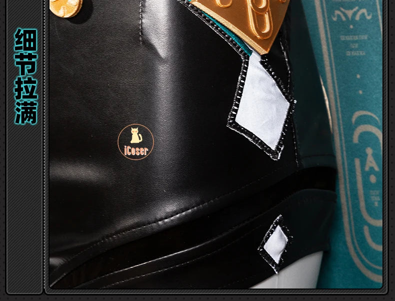 Zenless Zone Zero Lucia Cosplay Costume Wig Uniform Horns Headwear Tail Spook Shack Halloween Party for Women Girls Role Play