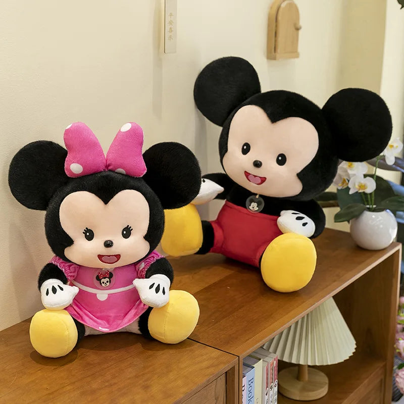 Cartoon Mickey Mouse Plush Toy Couple for Kids Birthday Xmas Gift Wedding Bed Doll Valentines Minnie Present Arcade Stuffed toy