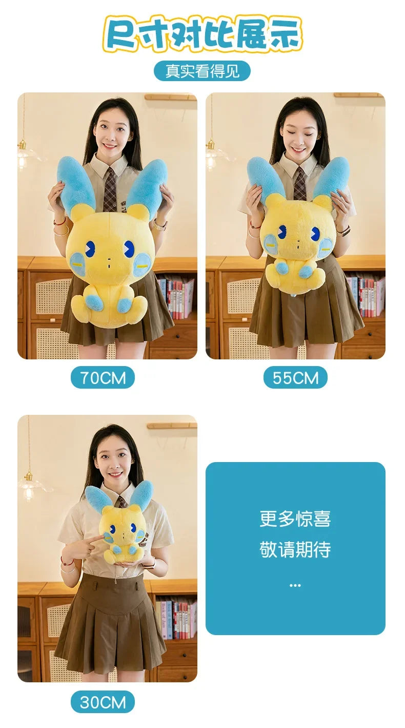 Pokemon Plusle Minun Plush Toys Anime Pokémon Plushie Dolls 30/70cm Cute Stuffed Pillow Pikachu Christmas Gifts for Childrens