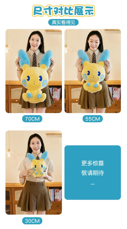 Pokemon Plusle Minun Plush Toys Anime Pokémon Plushie Dolls 30/70cm Cute Stuffed Pillow Pikachu Christmas Gifts for Childrens