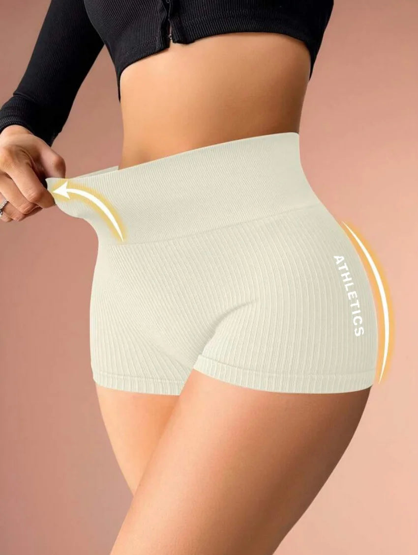 High Waisted Women’s Quick Drying Yoga Shorts with Abdominal Compression and Peach Butt Lift for Exercise Running