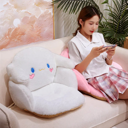 Comfortable Cinnamoroll Seat Cushion Cartoon Kuromi My Melody Sitting Cushion Dining Room Bedroom Chair Back Cushion Home Decor
