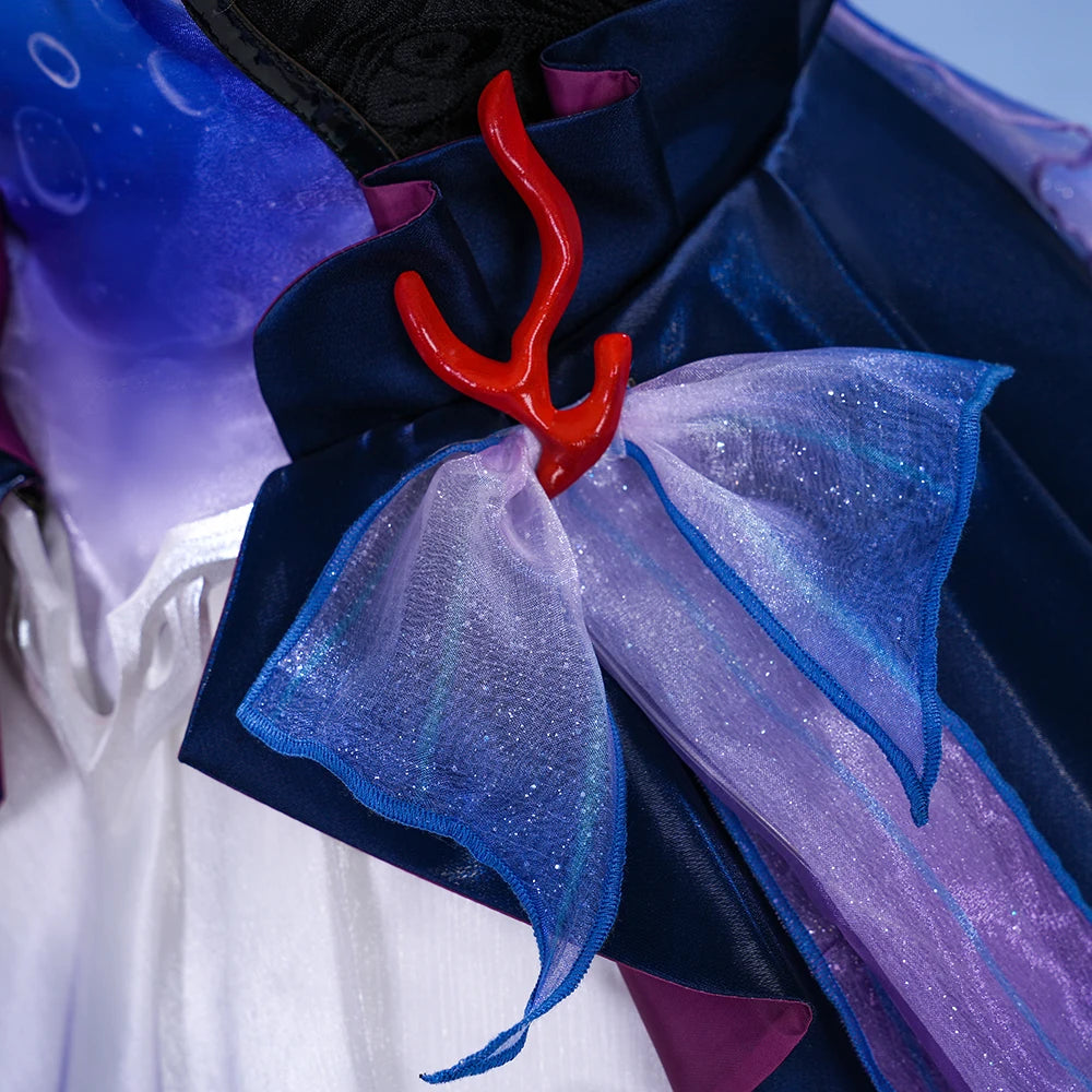 Honkai Star Rail Hysilens Cosplay Costume Wig Dress Headwear Amphoreus Festival Halloween Party for Women Girls Cos Props iCoser