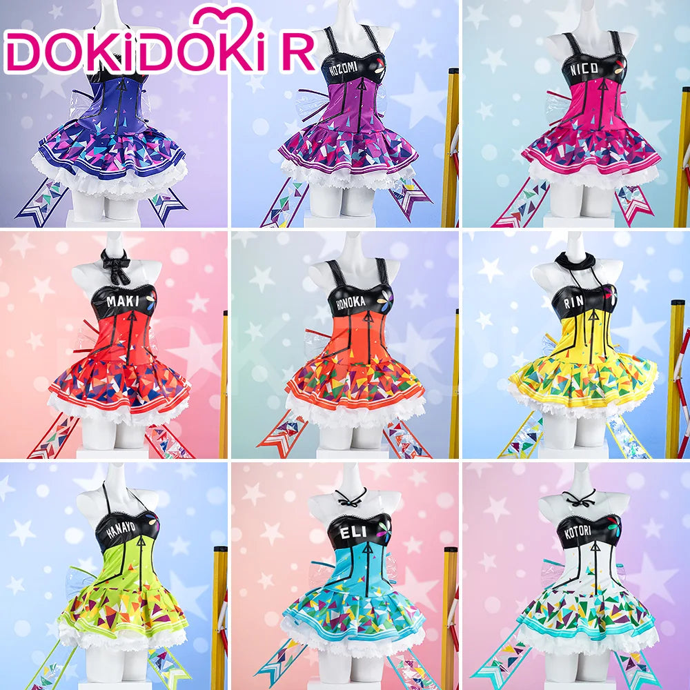 Honoka Kousaka Kotori Minami Tojo Nozomi Rin Hoshizora Cosplay Costume Anime LoveLive! Cosplay DokiDoki-R Women Cute Dress