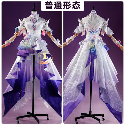 Honkai Star Rail Cyrene Cosplay Costume Wig Dress New Skin Uniform Metal Accessory Elysia Amphoreus Halloween Party Women Girls