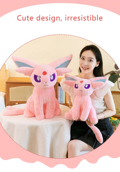 40/70cm Espeon Pokemon Plush Toys Large Anime Doll Pillow Cartoon Giant Pokémon Eifie Plushie Stuffed Gift for Kids Christmas