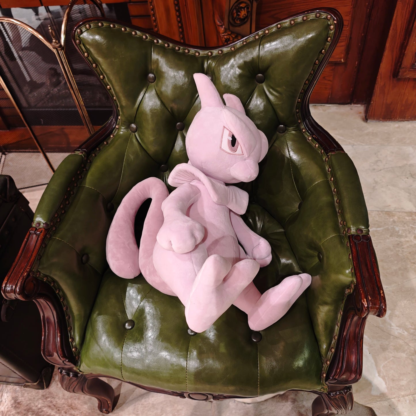 45CM Pokemon Mewtwo Cartoon Anime Peluche Kawaii Stuffed Animal Ornament Comfortable Soft Doll Children Cushion Plush Toy Gift