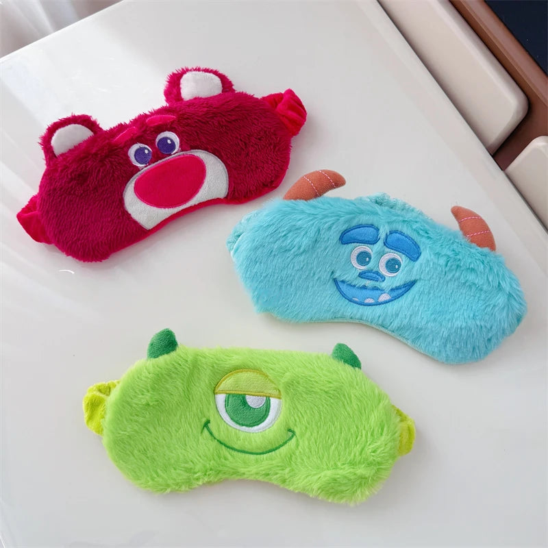 Cartoon Eyeshade for Sleeping Lotso Hamm Eye Patch Shading Dumbo Stitch Eyepatch Girl Travel Relax Cover Eye Mask Health