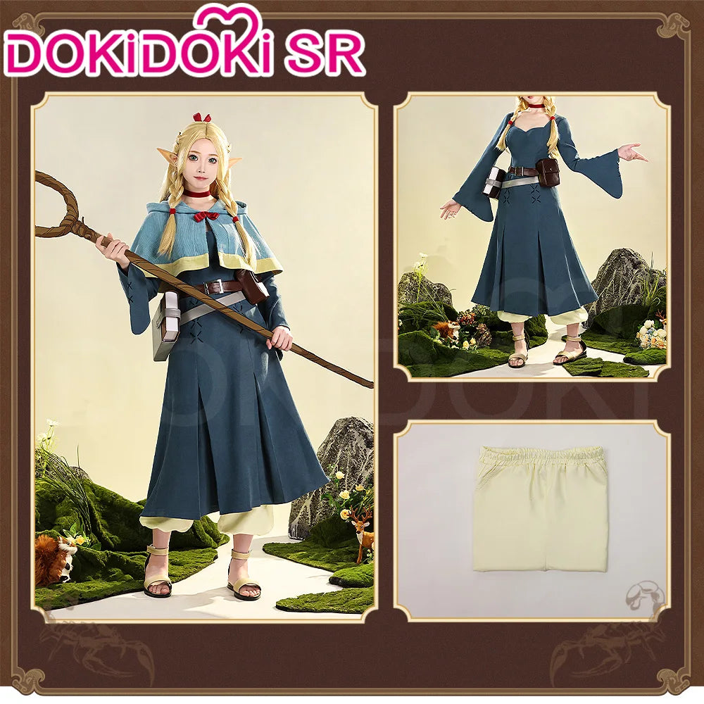 IN STOCK Marcille Donato Cosplay Costume Anime Delicious in Dungeon Cosplay DokiDoki-SR Women Uniform Dress Marcille Cosplay