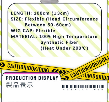 IN STOCK Seiko Ayase Wig Anime Dandadan Cosplay DokiDoki Halloween Grey Hair DAN DA DAN Seiko Glasses Ear Clips Patch Free Cap