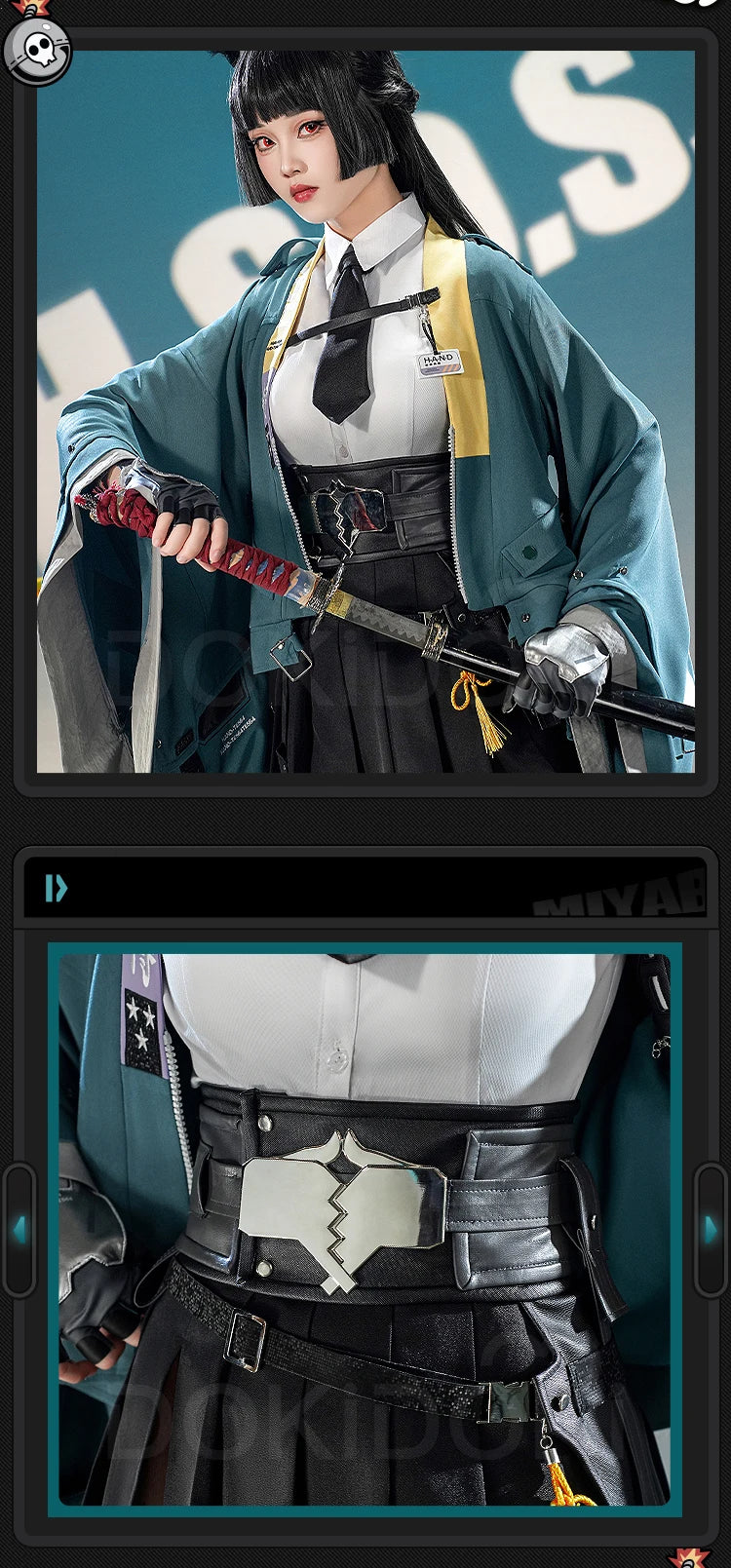 IN STOCK Hoshimi Miyabi Cosplay Costume Game Zenless Zone Zero Cosplay DokiDoki-SR Hoshimi Miyabi Cosplay Wig Women Halloween