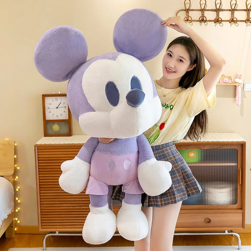 65/85/110cm Super Big Size Mickey Minnie Mouse Kawaii Anime Plush Stuffed Doll Disney Cartoon Plush Pillow Children Holiday Gift