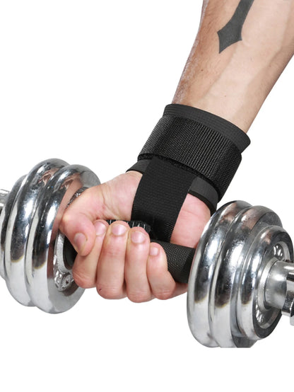 The Codex Weightlifting Straps with Wrist Bands Gym Grip for Powerlifting Strength Training Exercise Protection