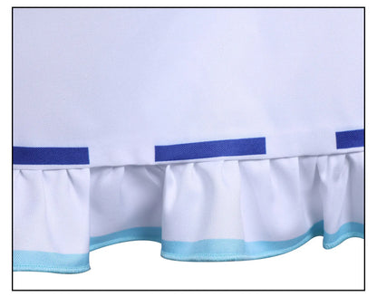 VTuber Sameko Saba Cosplay Costume Wig Dress Outfit Ears Headwear Uniform Festival Halloween Party for Women Girls Carnival Prop