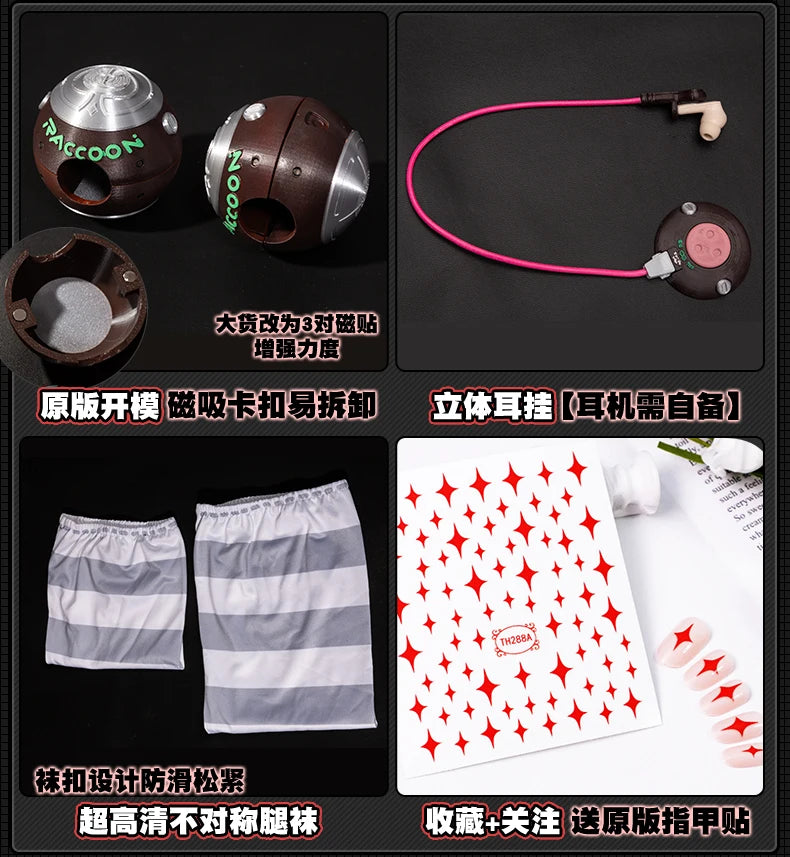 Zenless Zone Zero Ukinami Yuzuha Cosplay Costume Wig Skirt Sweater Uniform Headwear Spook Shack Halloween Party for Women Girls