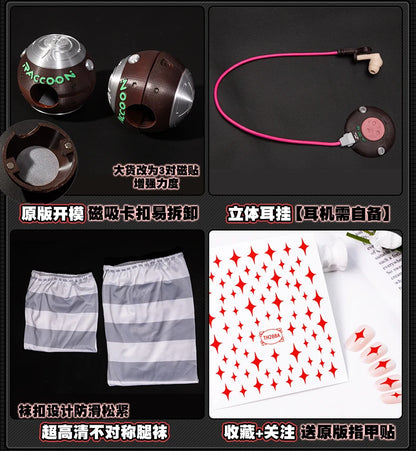 Zenless Zone Zero Ukinami Yuzuha Cosplay Costume Wig Skirt Sweater Uniform Headwear Spook Shack Halloween Party for Women Girls