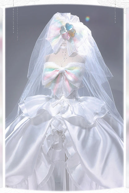 Hinamori Amu Cosplay Costume Anime Shugo Chara Cosplay DokiDoki-R Women Angel White Wedding Dress Hinamori Amu Costume Halloween