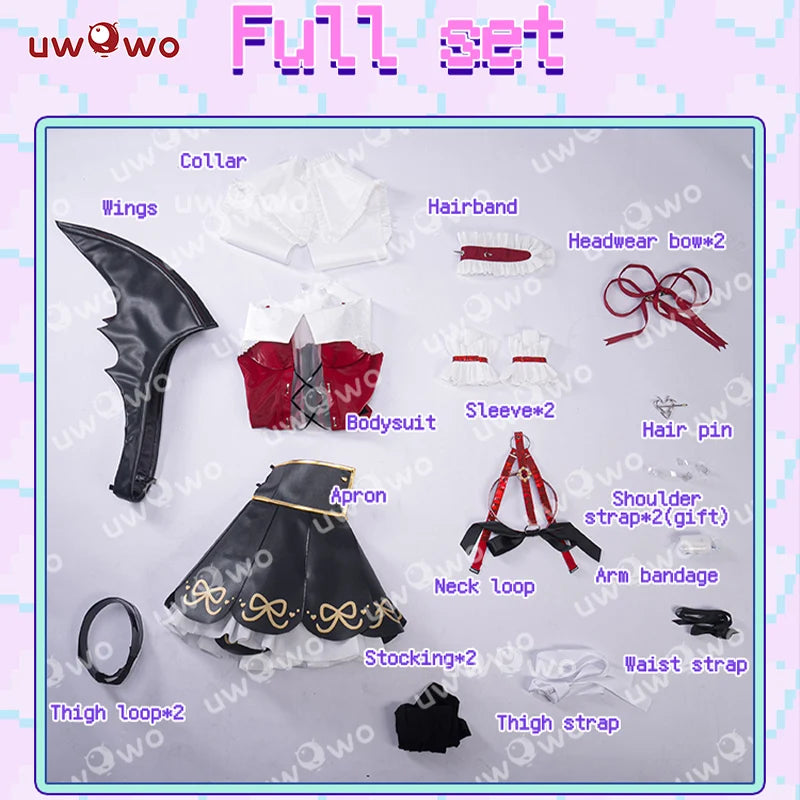 IN STOCK UWOWO Ame Cosplay Game Needyy Streamerr Overloadd Ame-Chan Magical Girl Fanart Cosplay Costume Halloween Costume
