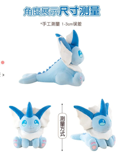 30-60CM Big Size Pokemon Plushies Vaporeon Kawaii Peluche Cartoon Anime Stuffed Animal Comfortable Soft Doll Children Toy Gift