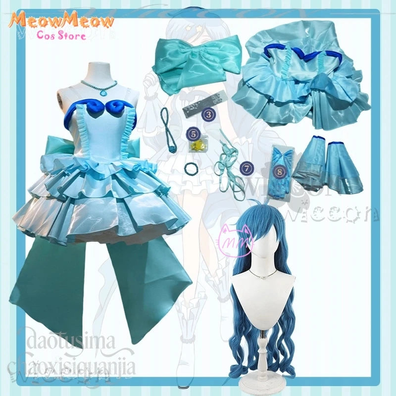 Mermaid Melody Hanon Hosho Adult Costume Polyester Set - suitwig / XXL
