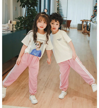 2 to 8 10 11 12 Years Boys Sports Wear Pants Girls Sportswear Run 2025 Kids Trousers Toddler Sportkleding Casual Child Clothing