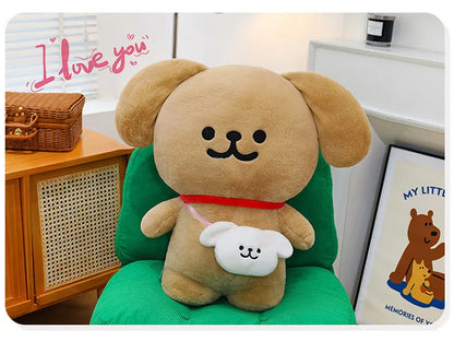 45/70cm Big Size Maltese Backpack Cartoon Anime Plush Stuffed Doll Kawaii Room Decoration Plushies Pillow Ornament Children Gift